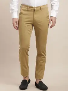 Turtle Men Printed Relaxed Tapered Fit Chinos Trousers