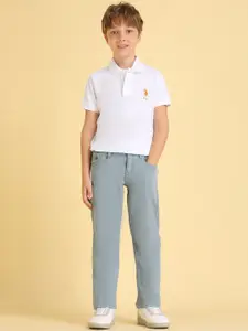 U.S. Polo Assn. Kids U.S. Polo Assn.Kids Boys Relaxed Fit Mid-Rise Jeans
