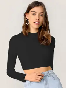 Dream Beauty Fashion Women High Neck Crop Top