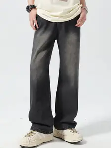 StyleCast x Revolte Men Relaxed Fit Mid-Rise Light Fade Jeans