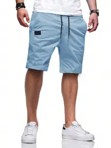 StyleCast x Revolte Men Solid Mid-Rise Regular Shorts