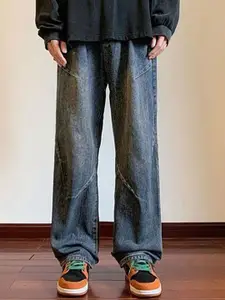 StyleCast x Revolte Men Light Fade Mid-Rise Jeans