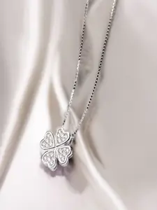 UNIVERSITY TRENDZ Silver-Plated Enamelled Necklace