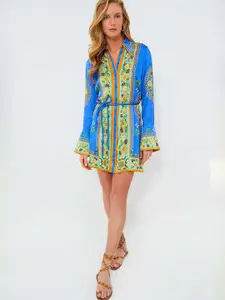 StyleCast x Revolte Women Ethnic Motifs Printed A-Line Dress