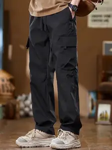StyleCast x Revolte Men Loose Fit Pleated Cargos Trousers