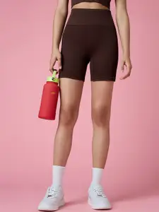 FEIER Women Skinny Fit High-Rise Sports Shorts