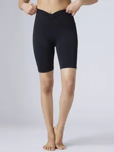 FEIER Women Skinny Fit High-Rise Sports Shorts