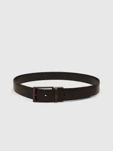 Blackberrys Men Textured Leather Reversible Formal Belt