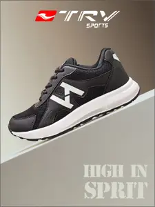 TRV Men Mesh Running Non-Marking Shoes