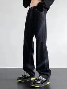 StyleCast x Revolte Solid Men Mildly Cotton Distressed Jeans