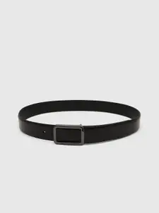 Blackberrys Men Textured Leather Formal Belt