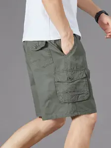 StyleCast x Revolte Men Regular Fit Mid-Rise Cotton Shorts
