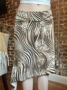 StyleCast x Revolte Animal Printed Knee Length Skirt