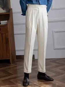 StyleCast x Revolte Men Slim Fit Easy Wash Formal Trousers