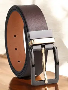 Provogue Men Textured Leather Formal Belt