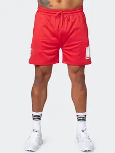 StyleCast x Revolte Men Typography Printed Low-Rise Shorts
