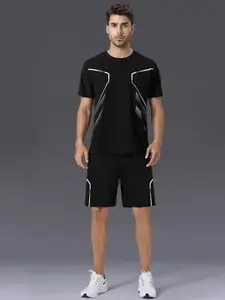 StyleCast x Revolte Printed Short Sleeves T-Shirt With Shorts