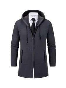 StyleCast x Revolte Men Longline Hooded Overcoat