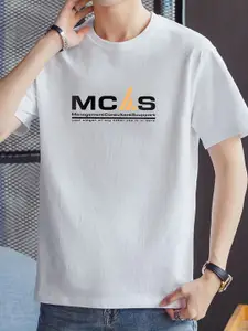 StyleCast x Revolte Men Typography Printed Round Neck T-shirt