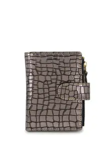 TnW Women Textured PU Two Fold Wallet