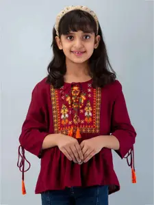 DMP FASHION Tie-Up Neck Top