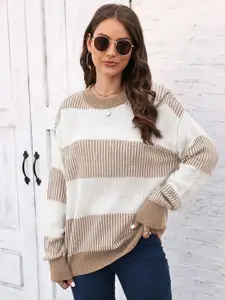 StyleCast x Revolte Women Striped Pullover Sweaters
