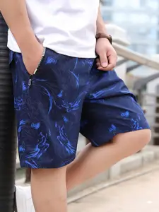 StyleCast x Revolte Men Abstract Printed Cotton Shorts