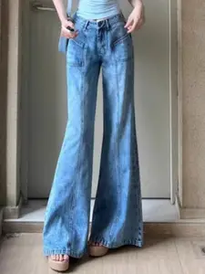 StyleCast Women Cotton Wide Leg Jeans