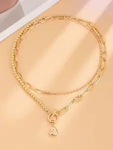 StyleCast x Revolte Gold-Plated Layered Necklace