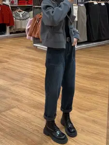 StyleCast  Women Relaxed Fit Mid-Rise Clean Look Soft Functional Jeans