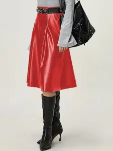 StyleCast x Revolte Women Flared  Knee Length Skirt