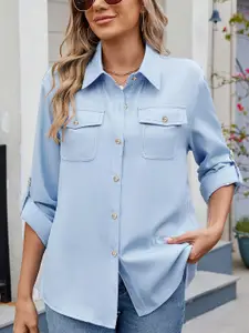 StyleCast Women Opaque Casual Shirt