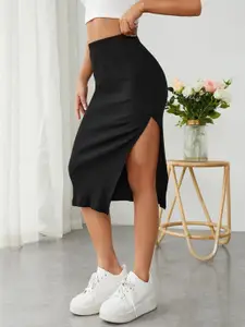 StyleCast Women Knitted Pencil Midi Skirts