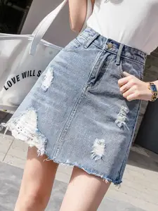 StyleCast Women Above Knee Straight Skirts