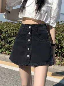 StyleCast Women Regular Fit High-Rise Denim Shorts