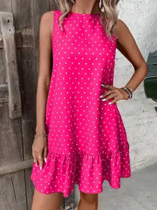 StyleCast x Revolte Print Chiffon Fit & Flare Dress