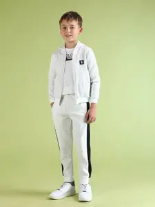 U.S. Polo Assn. Kids Boys Printed Contrast Panel Joggers