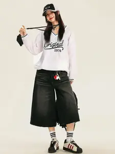 StyleCast x Revolte Women Loose Fit Denim Shorts