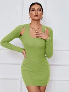 StyleCast Long Sleeves Round Neck Bodycon Dress