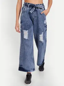 CORSICA Women Jean Wide Leg High-Rise Light Fade Jeans