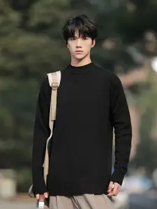 StyleCast x Revolte Men Speckled Woollen Longline Pullover