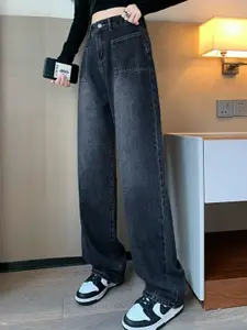 StyleCast Women Straight Fit High-Rise Light Fade Jeans