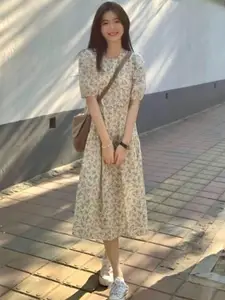 StyleCast Floral Print A-Line Dress