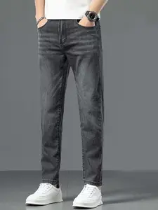 StyleCast x Revolte Men Mid-Rise Regular Fit Light Fade Jeans