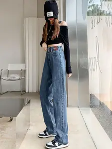 StyleCast Women Straight Fit High-Rise Jeans