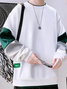 StyleCast x Revolte Men Colourblocked Pullover Sweatshirt