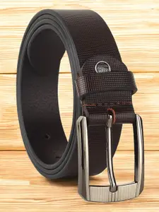 Provogue Men Textured Leather Formal Belt