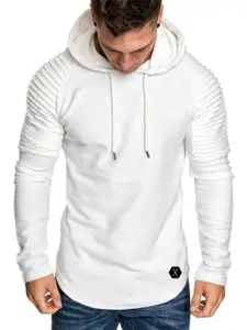 StyleCast x Revolte Men Solid Hood Cotton Pullover Sweatshirt