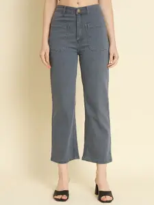 CORSICA Women Jean Straight Fit High-Rise Light Fade Stretchable Jeans