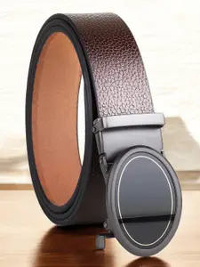 Provogue Men Textured Leather Formal Belt